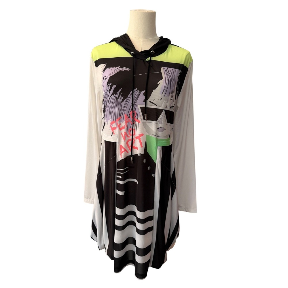 Sunsense Jamie Sadock Graphic Hooded Dress Golf Athleisure Activewear Large